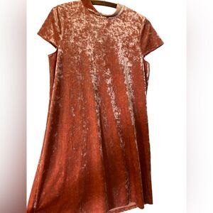 Madewell Cushed Velvet Dress Size M